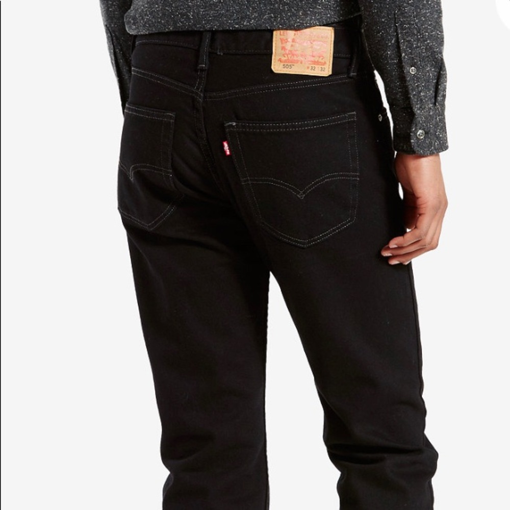 Levi’s Mens 505 Black jean - Picture 1 of 6
